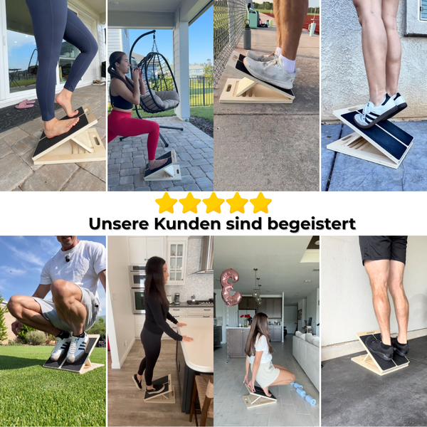 Kompakte Holz-Wippe für Fitness